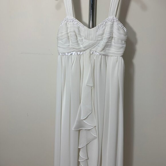 BNWT Max and Cleo White Chiffon Dress Size 2 - Picture 2 of 6
